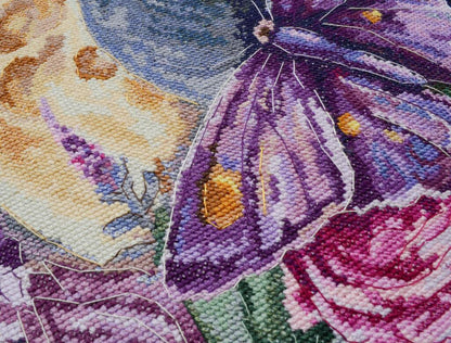 Counted Cross Stitch Kit "Butterfly" DIY by Abris Art
