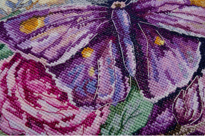 Counted Cross Stitch Kit "Butterfly" DIY by Abris Art