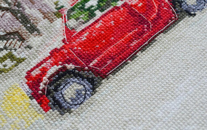 Counted Cross Stitch Kit "Christmas tree" DIY by Abris Art
