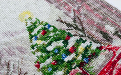 Counted Cross Stitch Kit "Christmas tree" DIY by Abris Art