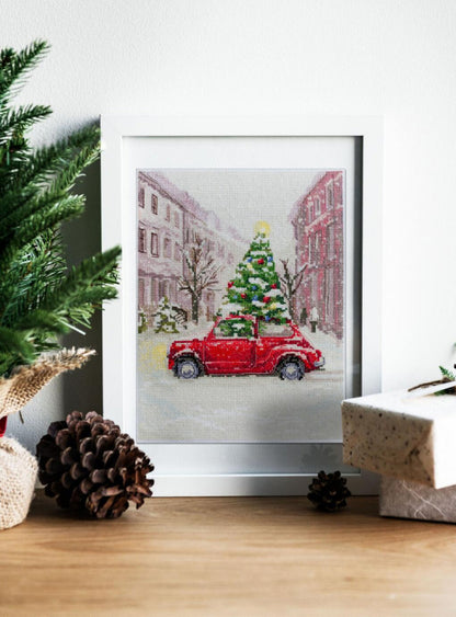 Counted Cross Stitch Kit "Christmas tree" DIY by Abris Art