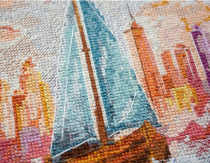 Counted Cross Stitch Kit "On the Waves of Adventure" DIY by Abris Art