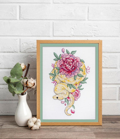 Counted Cross Stitch Kit "Snake" DIY by Abris Art