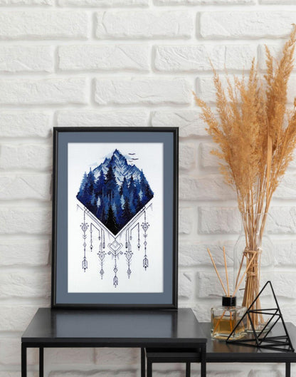 Counted Cross Stitch Kit "Silver Land" DIY by Abris Art