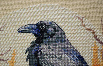 Counted Cross Stitch Kit "Black raven" DIY by Abris Art