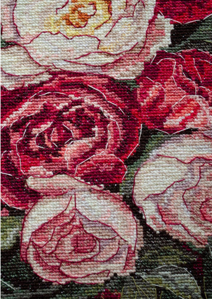 Counted Cross Stitch Kit "Roses" DIY by Abris Art