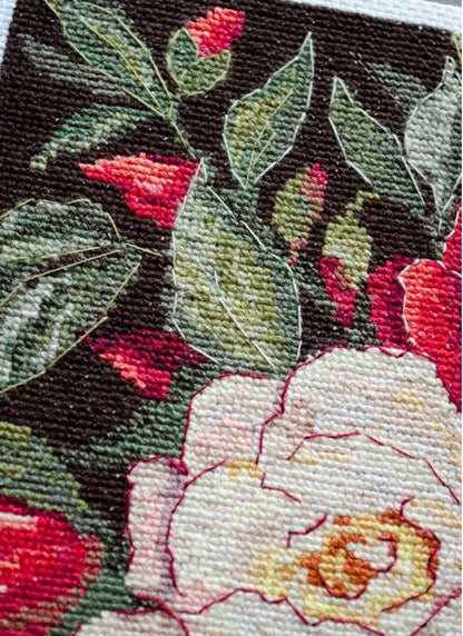 Counted Cross Stitch Kit "Roses" DIY by Abris Art