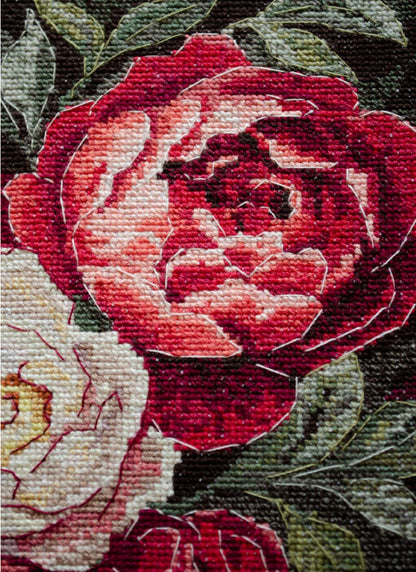 Counted Cross Stitch Kit "Roses" DIY by Abris Art