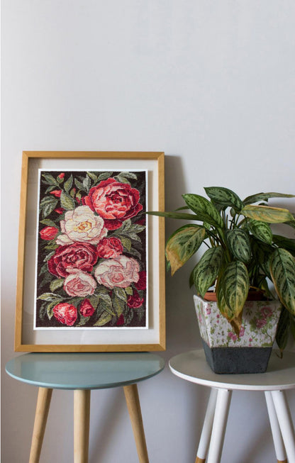 Counted Cross Stitch Kit "Roses" DIY by Abris Art