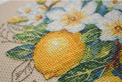 Counted Cross Stitch Kit "Lemon Mood" DIY by Abris Art