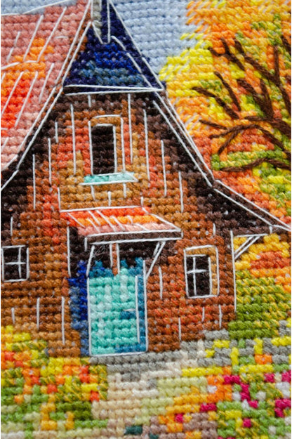 Counted Cross Stitch Kit "Melody of Autumn Wind" DIY by Abris Art