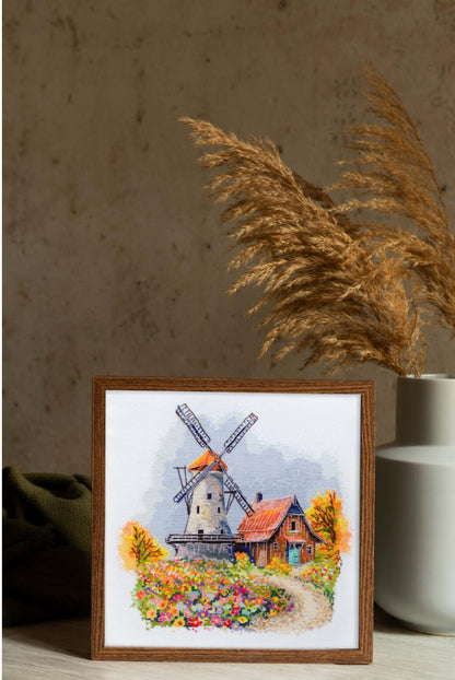Counted Cross Stitch Kit "Melody of Autumn Wind" DIY by Abris Art
