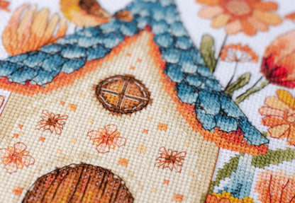 Counted Cross Stitch Kit "Little bird" DIY by Abris Art