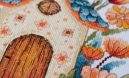 Counted Cross Stitch Kit "Little bird" DIY by Abris Art
