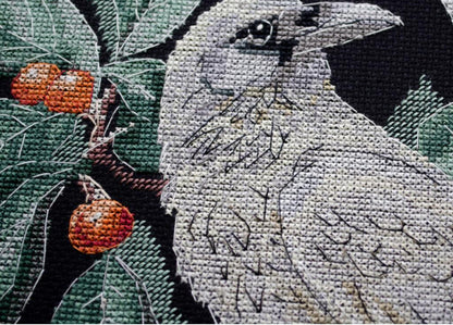 Counted Cross Stitch Kit "White Crow" DIY by Abris Art