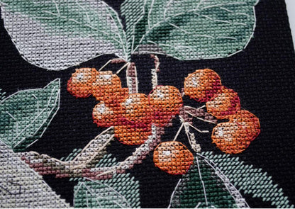 Counted Cross Stitch Kit "White Crow" DIY by Abris Art
