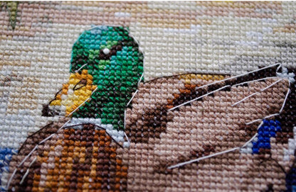 Counted Cross Stitch Kit "Evening Swim" DIY by Abris Art