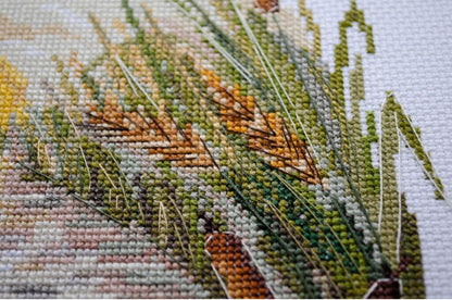Counted Cross Stitch Kit "Evening Swim" DIY by Abris Art