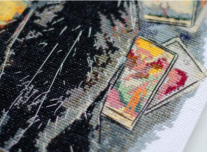 Counted Cross Stitch Kit "Black cat" DIY by Abris Art
