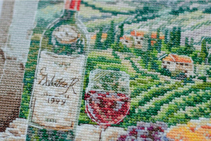 Counted Cross Stitch Kit "Sommelier's dream" DIY by Abris Art