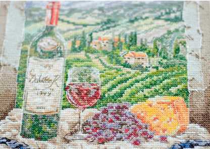 Counted Cross Stitch Kit "Sommelier's dream" DIY by Abris Art