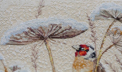 Counted Cross Stitch Kit "Winter birds" DIY by Abris Art