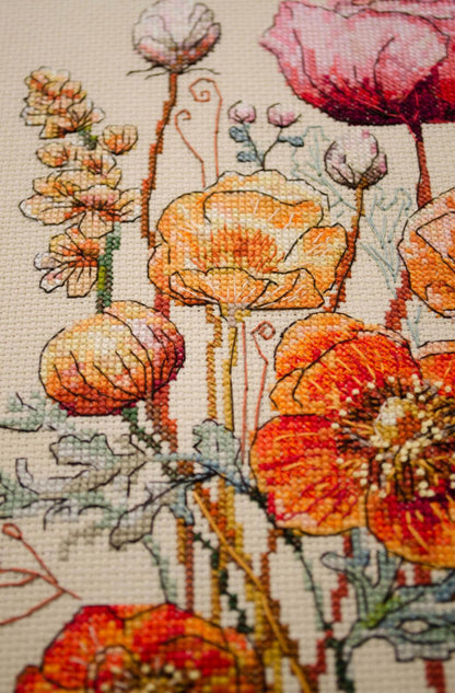 Counted Cross Stitch Kit "Meadow flowers" DIY by Abris Art