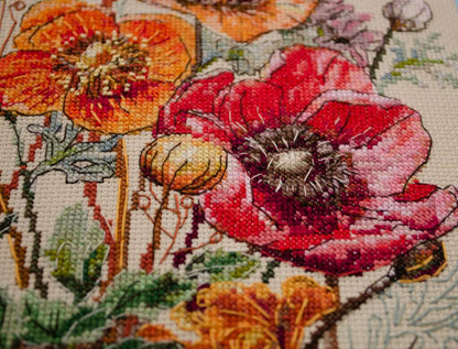 Counted Cross Stitch Kit "Meadow flowers" DIY by Abris Art