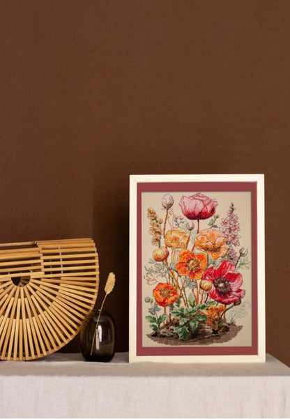Counted Cross Stitch Kit "Meadow flowers" DIY by Abris Art