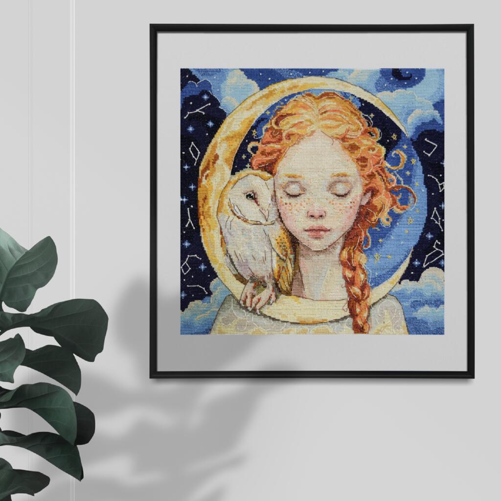 Counted Cross stitch kit "Daughter of the Moon" DIY by Abris Art