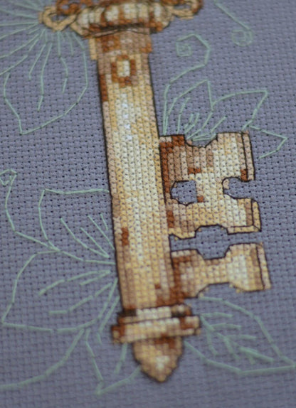 Counted Cross Stitch Kit "Key to Feelings" DIY by Abris Art