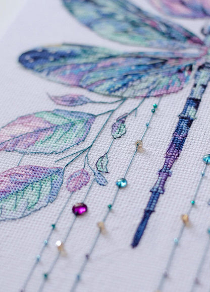 Counted Cross stitch kit "Dragonfly" DIY by Abris Art