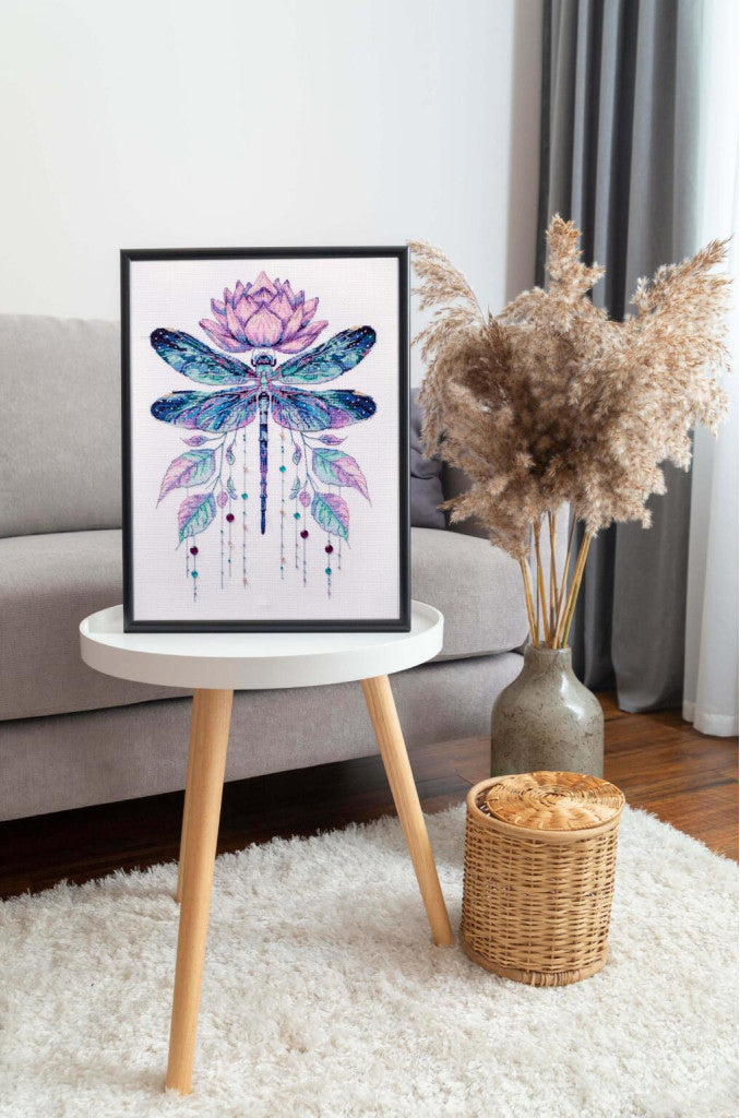 Counted Cross stitch kit "Dragonfly" DIY by Abris Art