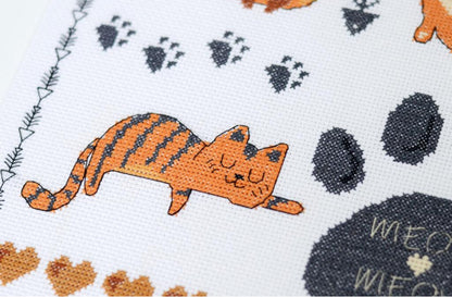 Counted Cross Stitch Kit "Cats" DIY by Abris Art