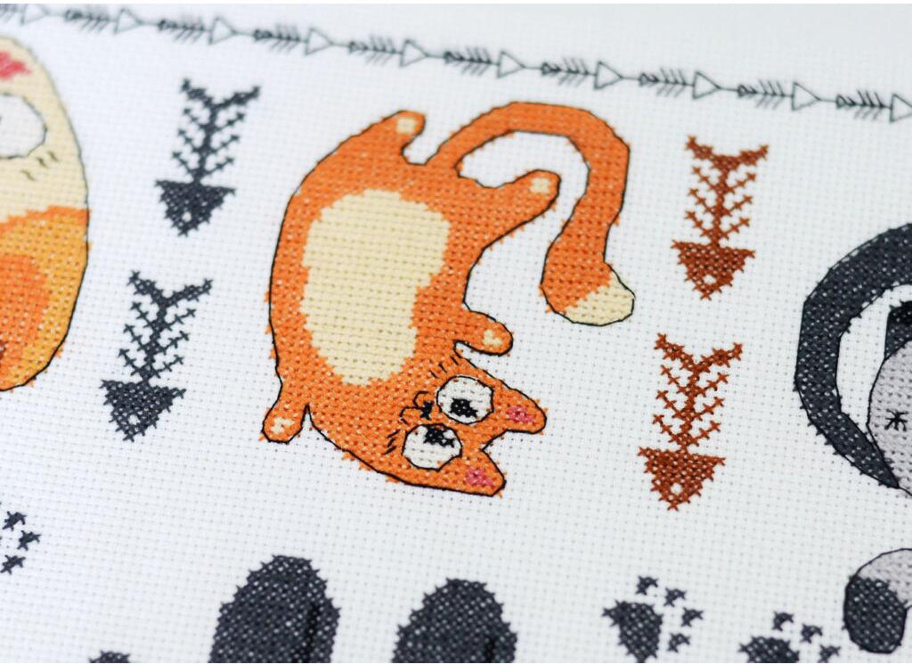 Counted Cross Stitch Kit "Cats" DIY by Abris Art