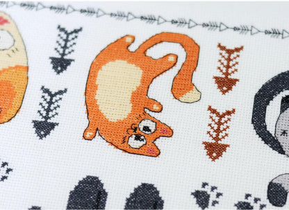 Counted Cross Stitch Kit "Cats" DIY by Abris Art