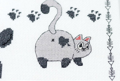 Counted Cross Stitch Kit "Cats" DIY by Abris Art