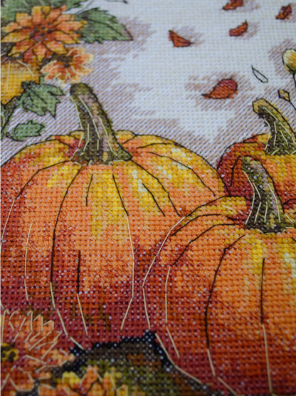 Counted Cross stitch kit "Pumpkins" DIY by Abris Art