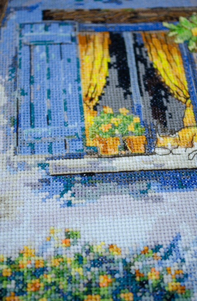 Counted Cross stitch kit "Mediterranean Idyll" DIY by Abris Art