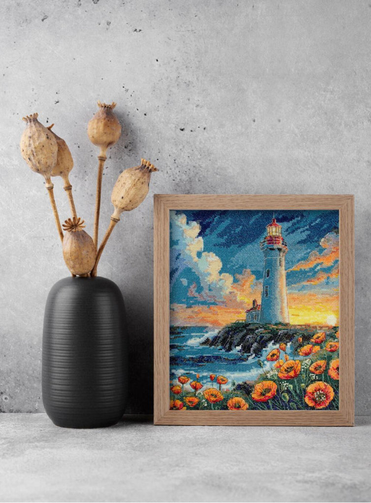 Counted Cross Stitch Kit "Lighthouse" DIY by Abris Art