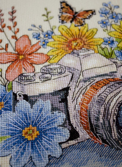 Counted Cross stitch kit "Summer flowers" DIY by Abris Art
