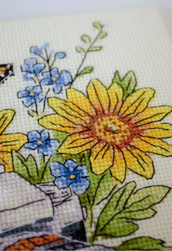 Counted Cross stitch kit "Summer flowers" DIY by Abris Art