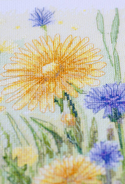 Counted Cross stitch kit "Summer flowers" DIY by Abris Art