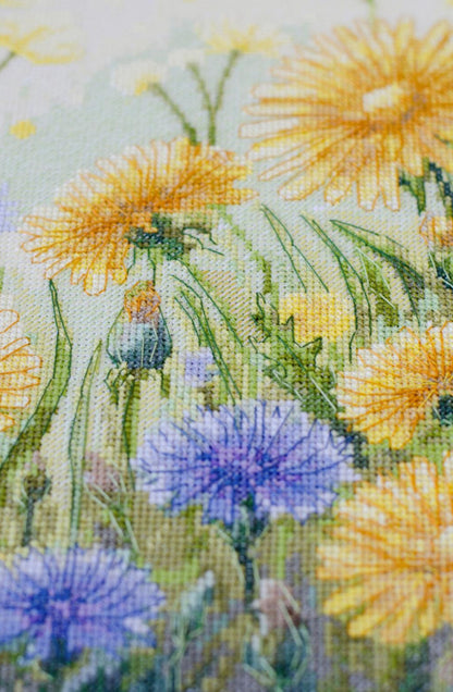Counted Cross stitch kit "Summer flowers" DIY by Abris Art