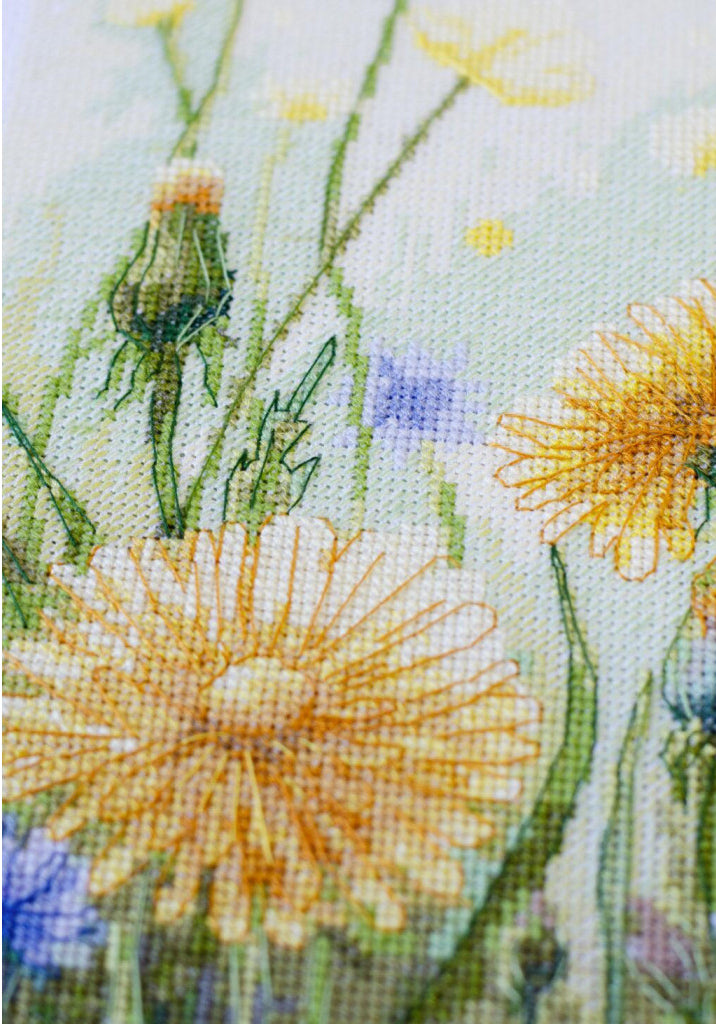 Counted Cross stitch kit "Summer flowers" DIY by Abris Art