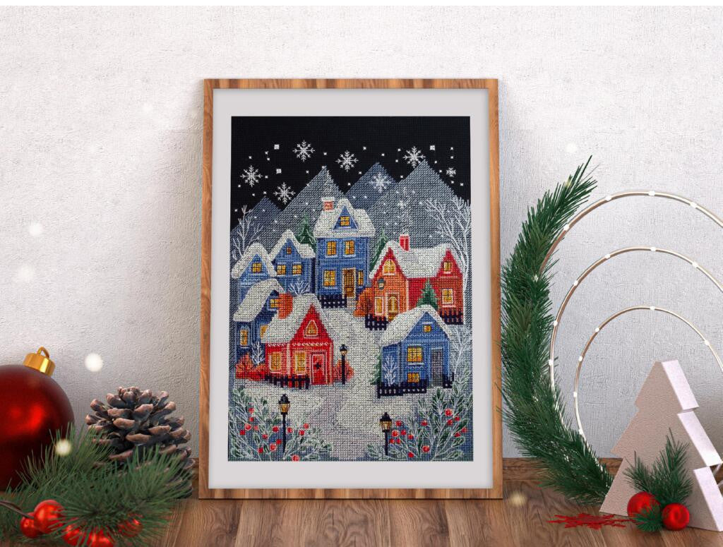 Counted Cross stitch kit "Night Before Christmas" DIY by Abris Art