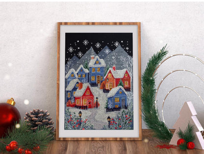 Counted Cross stitch kit "Night Before Christmas" DIY by Abris Art