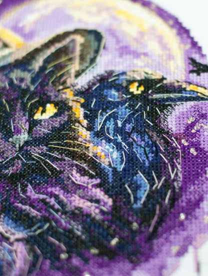 Counted Cross stitch kit "Magic Cat" DIY by Abris Art