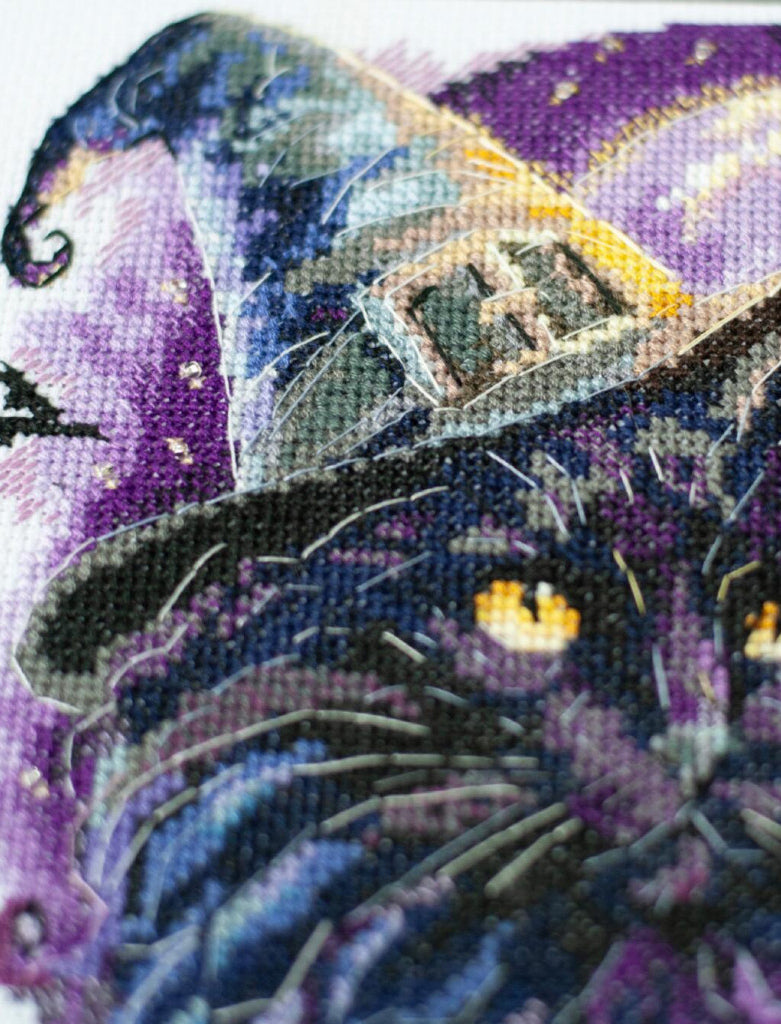 Counted Cross stitch kit "Magic Cat" DIY by Abris Art