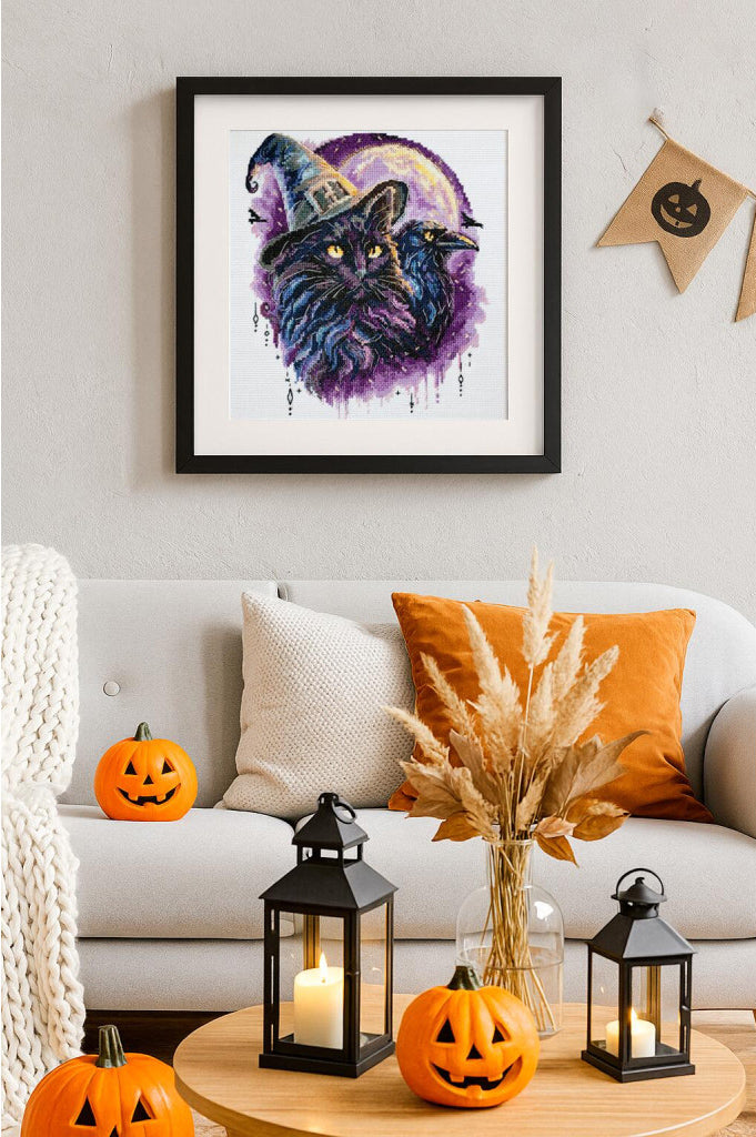 Counted Cross stitch kit "Magic Cat" DIY by Abris Art
